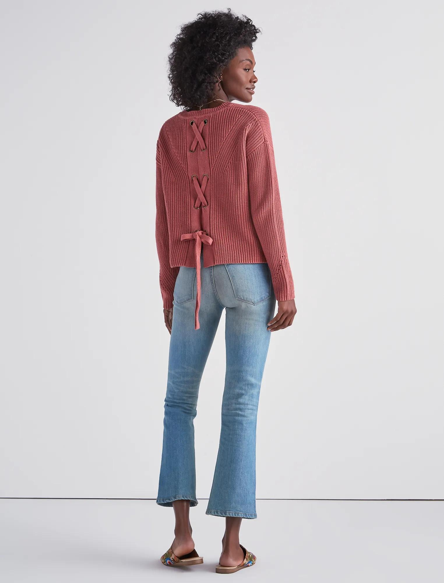 BACK LACE PULLOVER, image 2