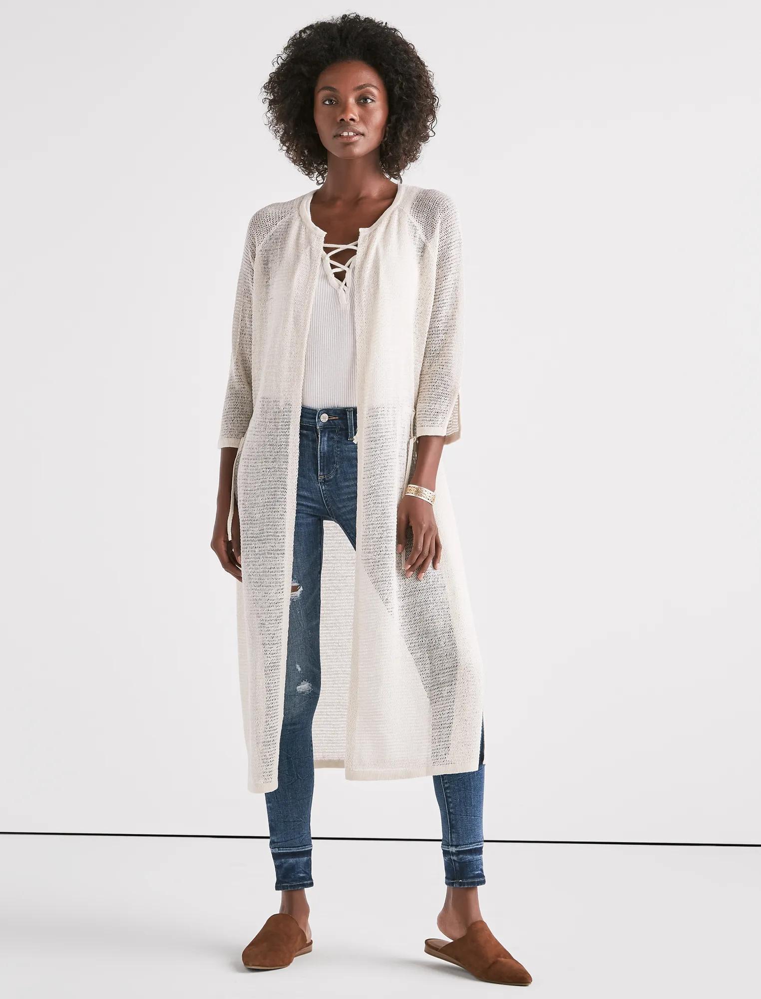 LIGHTWEIGHT LONG SLEEVE DUSTER, image 2