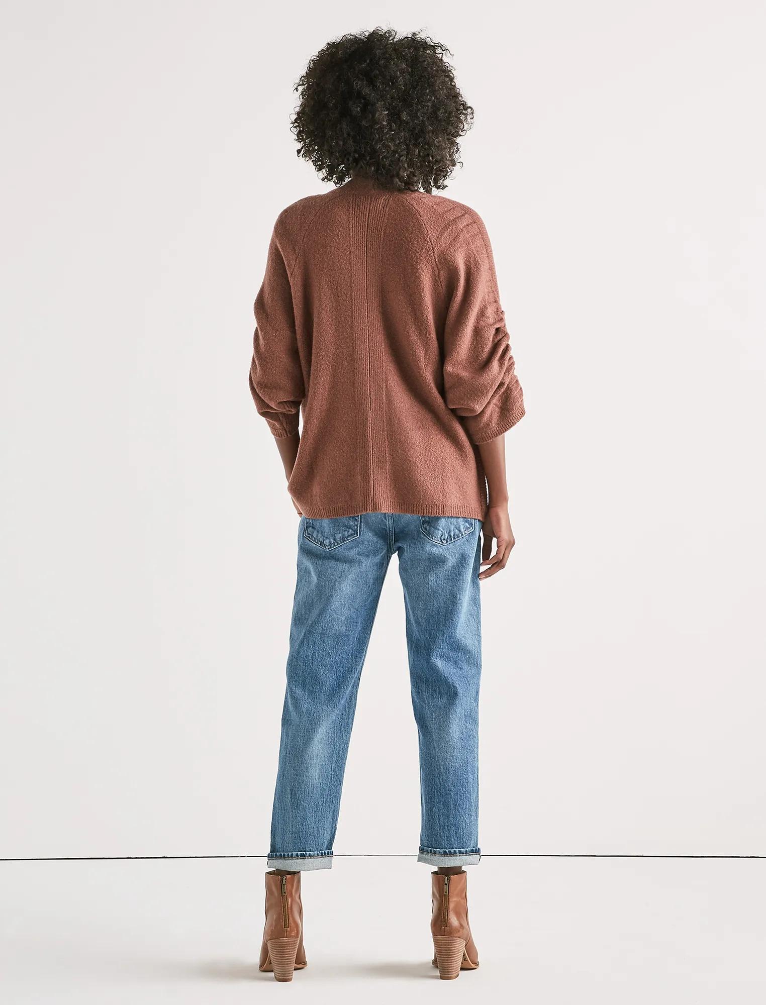 CINCHED SLEEVE CARDIGAN, image 3