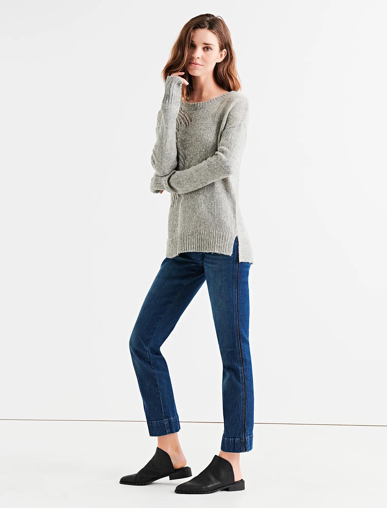 LEAF POINTELLE STITCH TUNIC, image 2