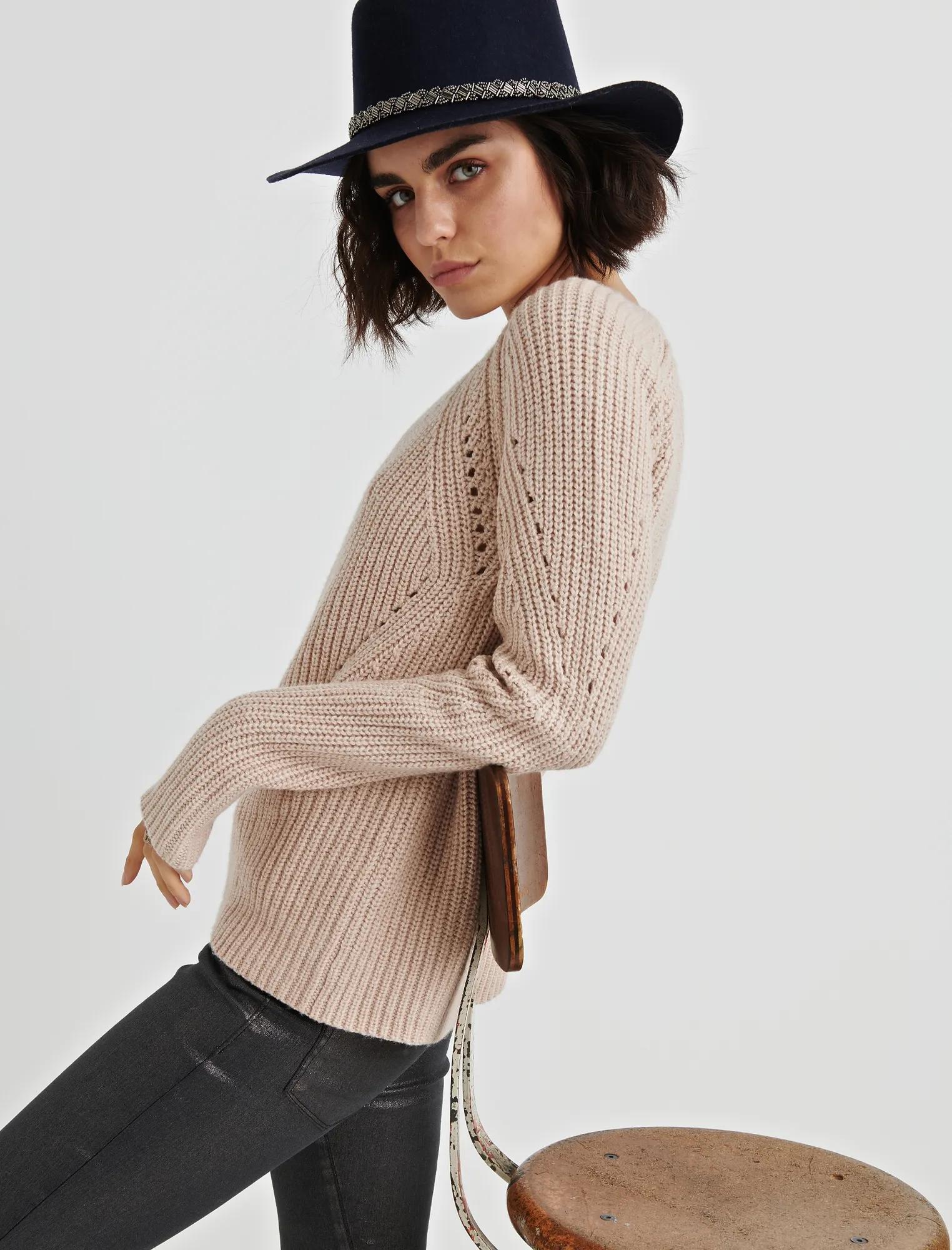 CREW NECK POINTELLE SWEATER, image 2