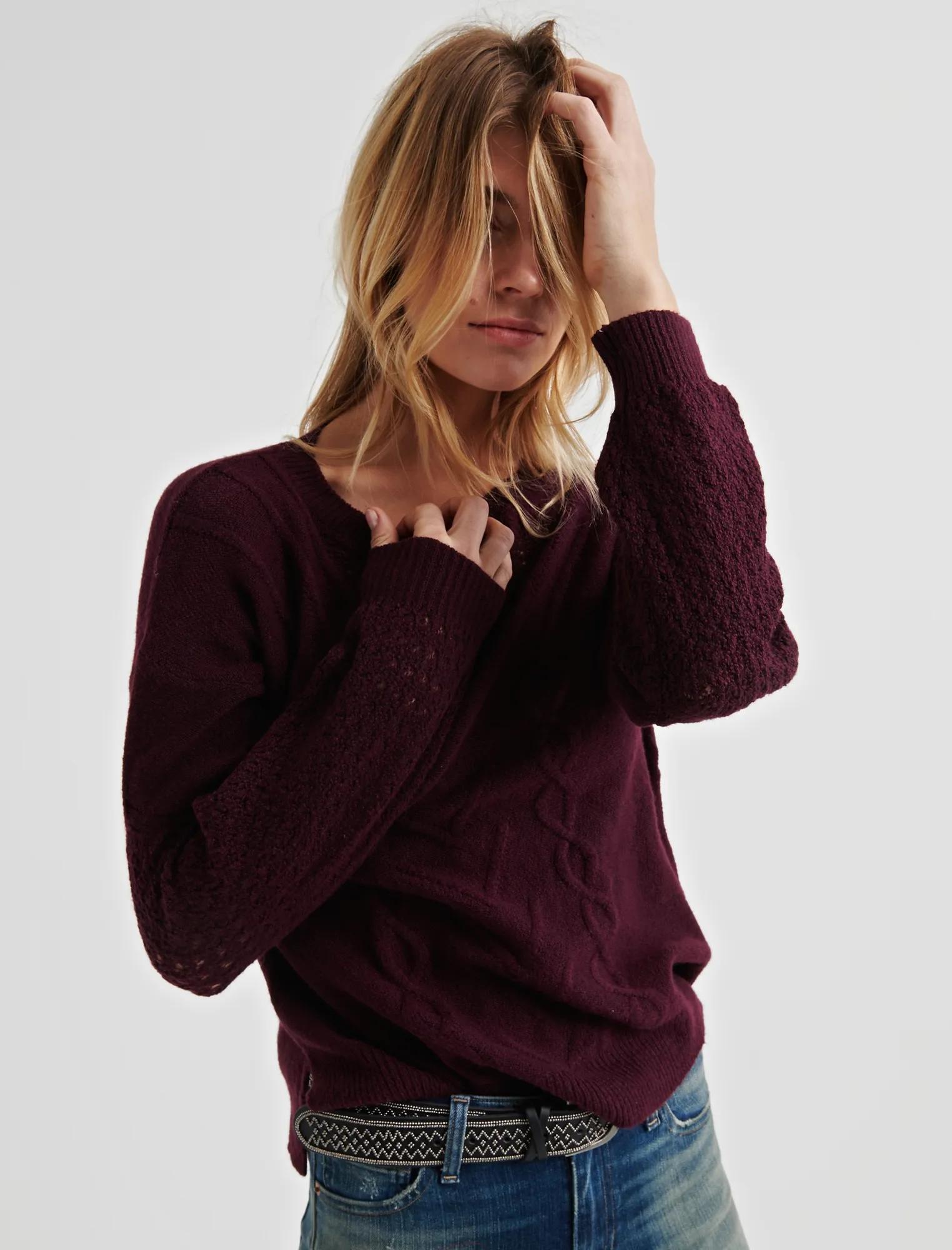CABLE KNIT SWEATER, image 1