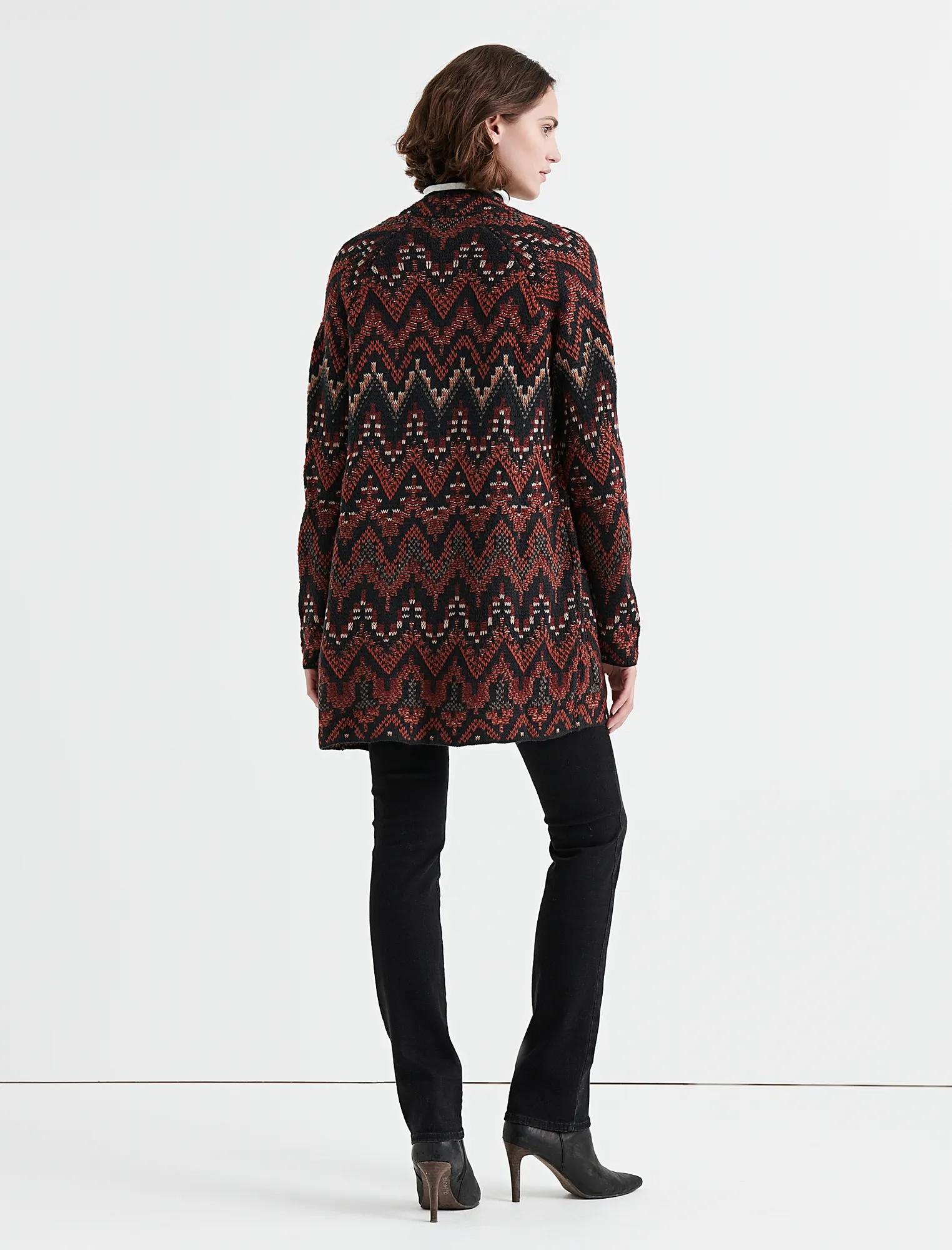 LONG IKAT CARDIGAN, image 3