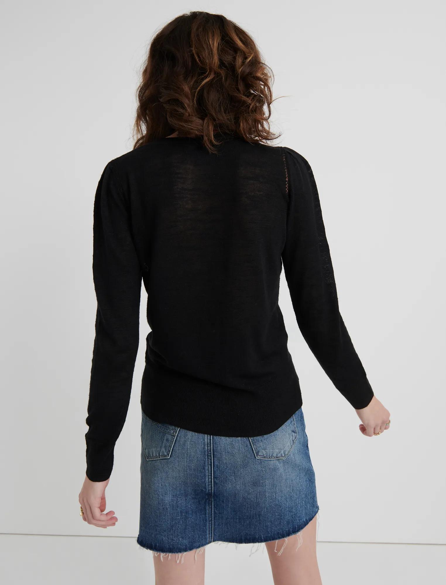 MIXED STITCH PULLOVER SWEATER, image 3