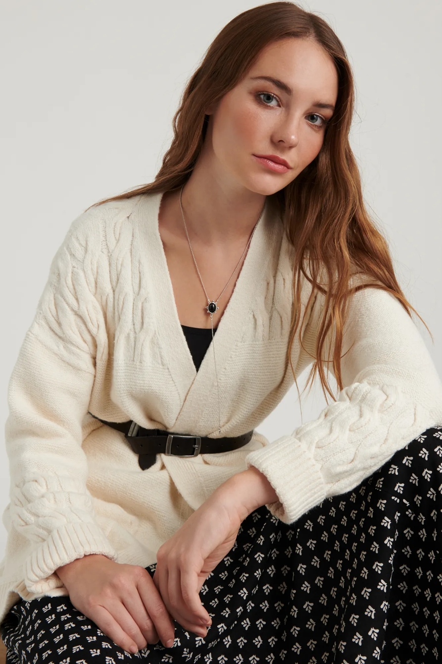 VENICE CABLE CARDIGAN, image 5