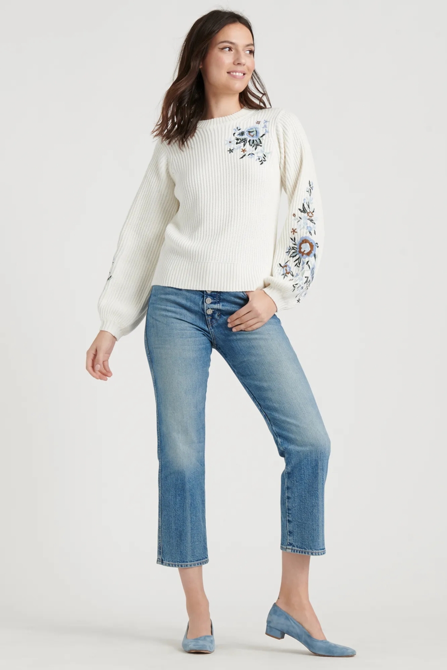 EMBROIDERED SLEEVE PULLOVER, image 2