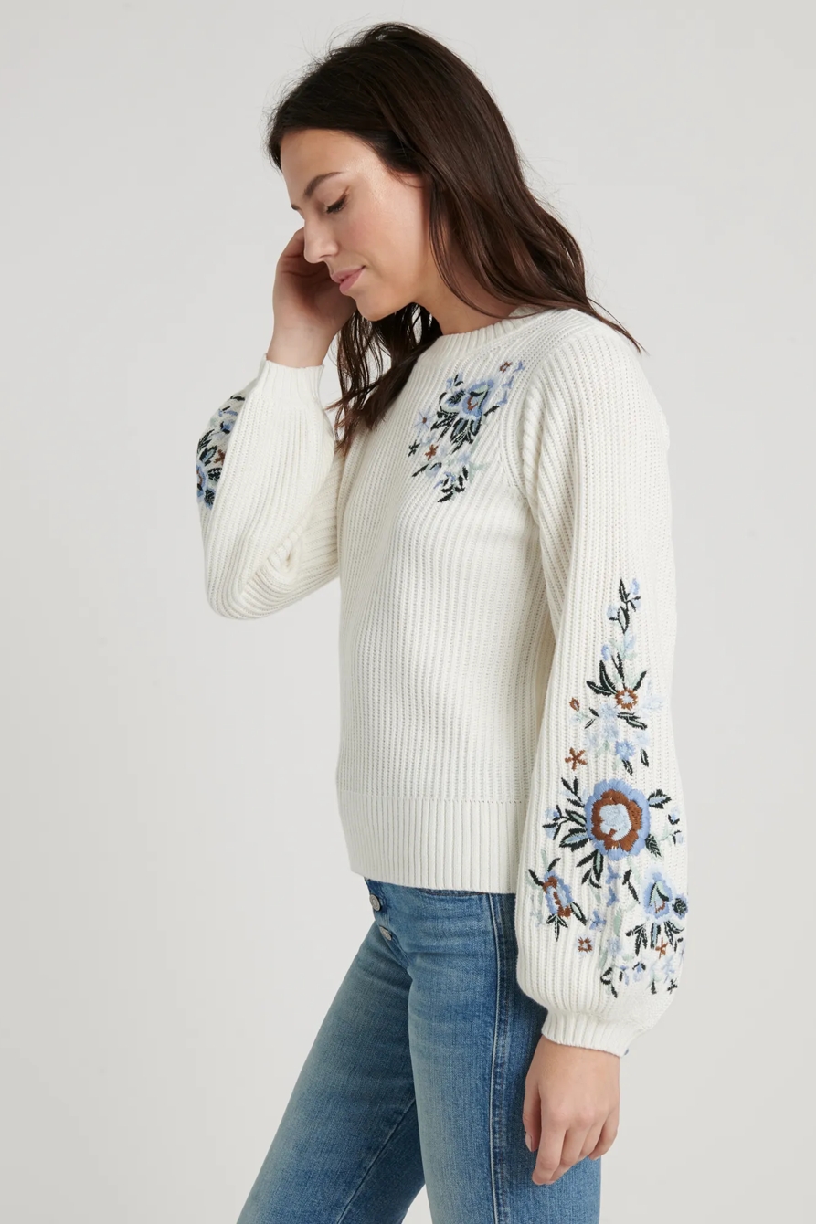 EMBROIDERED SLEEVE PULLOVER, image 7