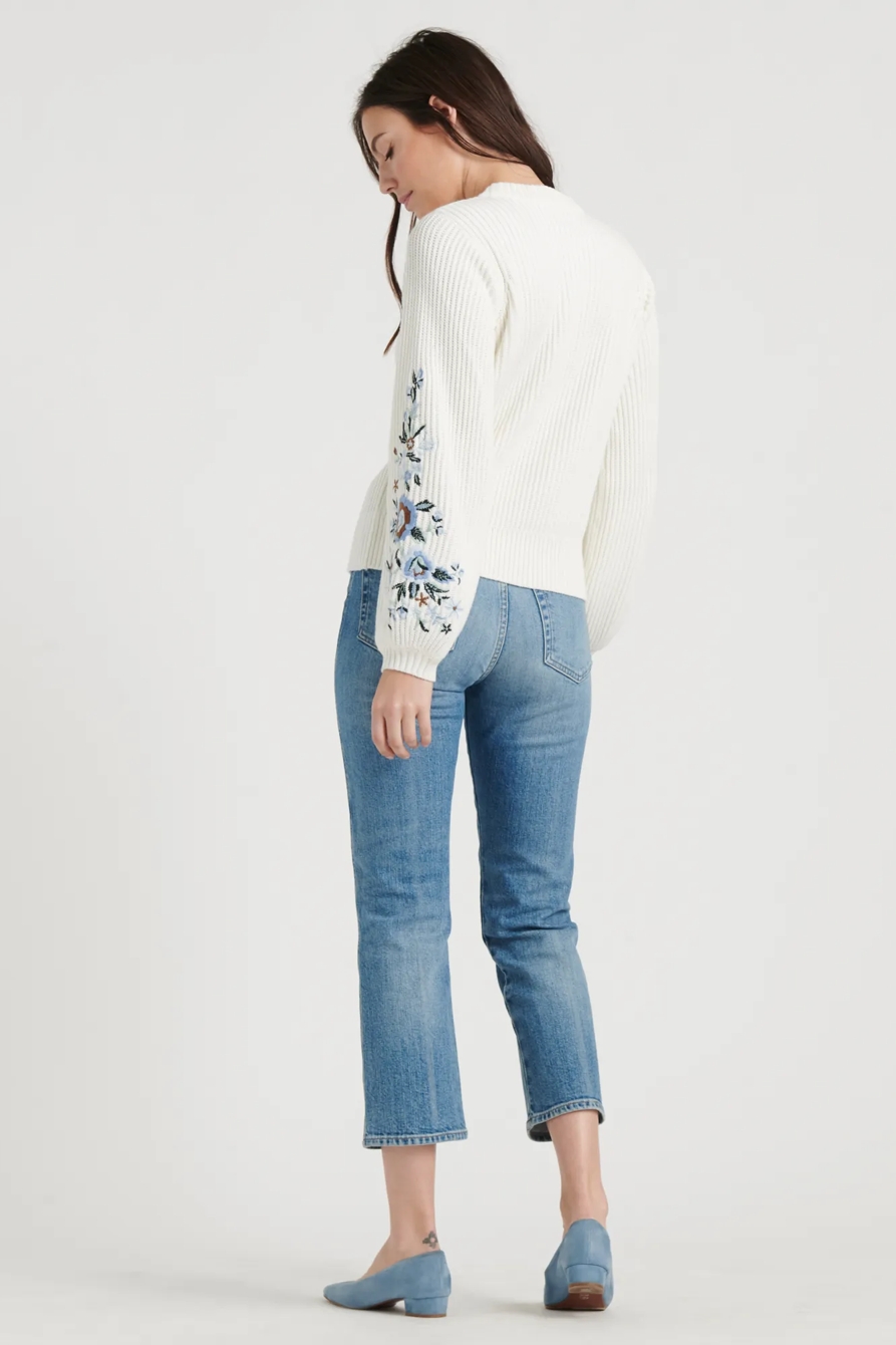 EMBROIDERED SLEEVE PULLOVER, image 8