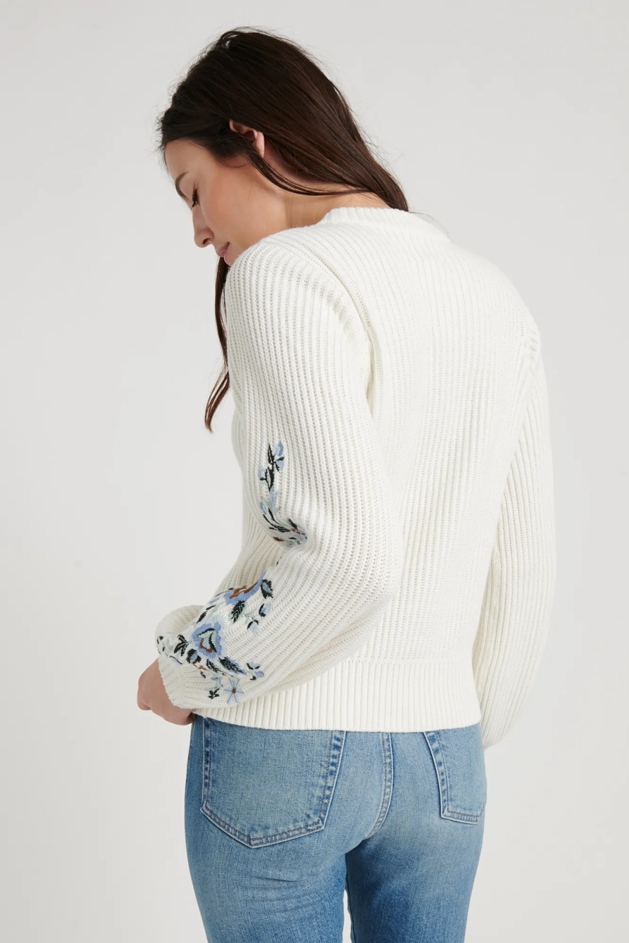 EMBROIDERED SLEEVE PULLOVER, image 4