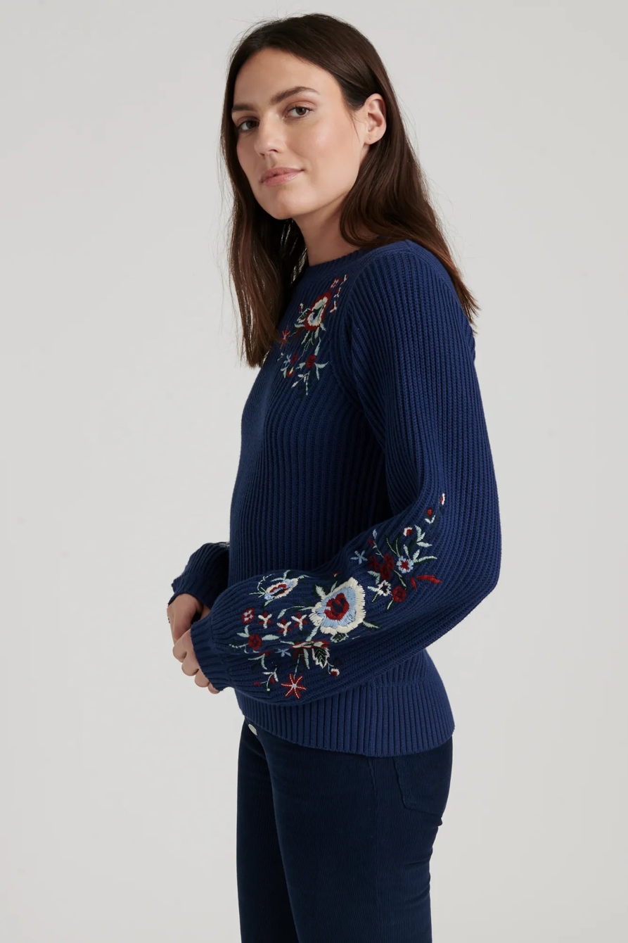 EMBROIDERED SLEEVE PULLOVER, image 7
