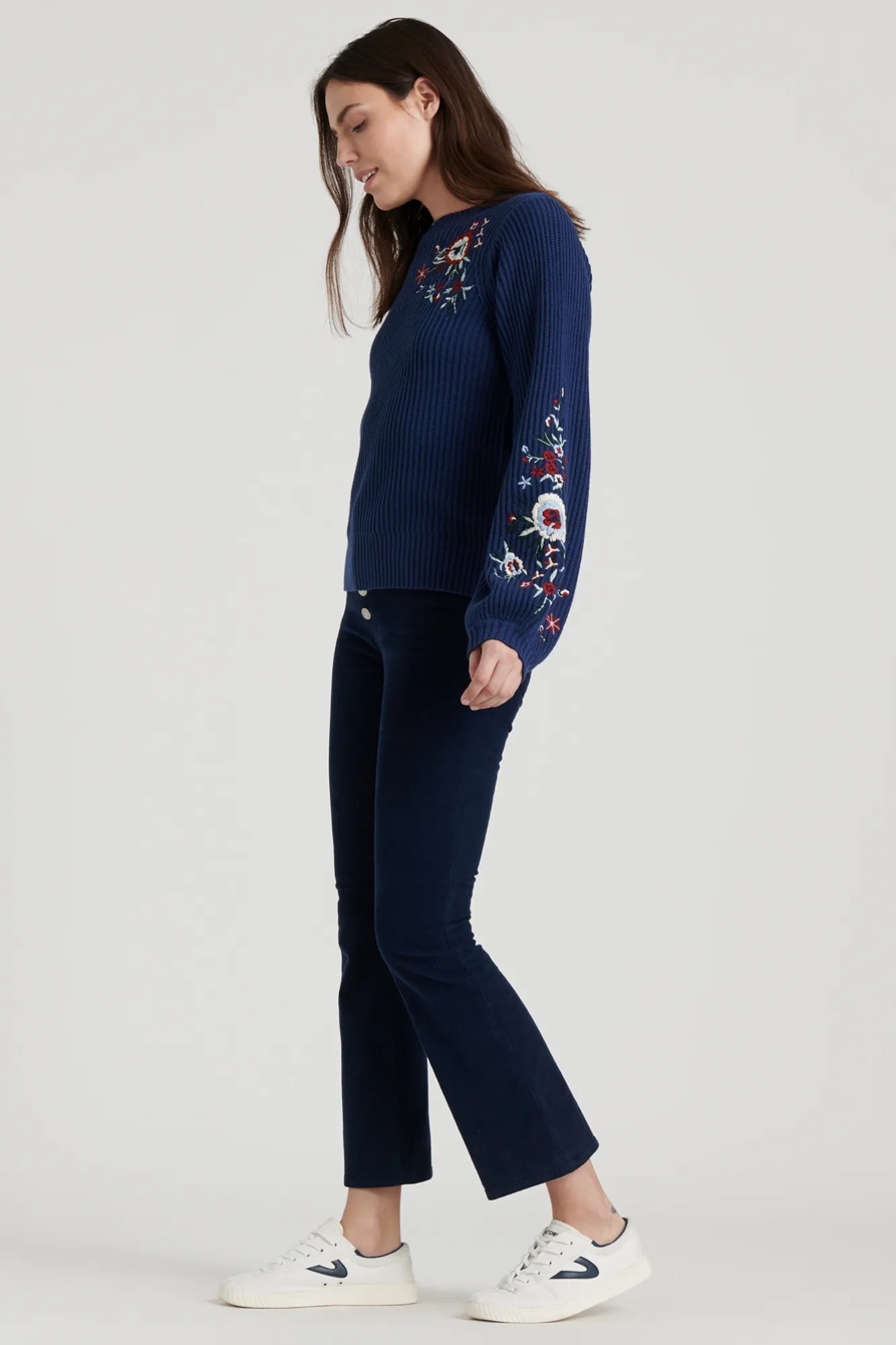 EMBROIDERED SLEEVE PULLOVER, image 3