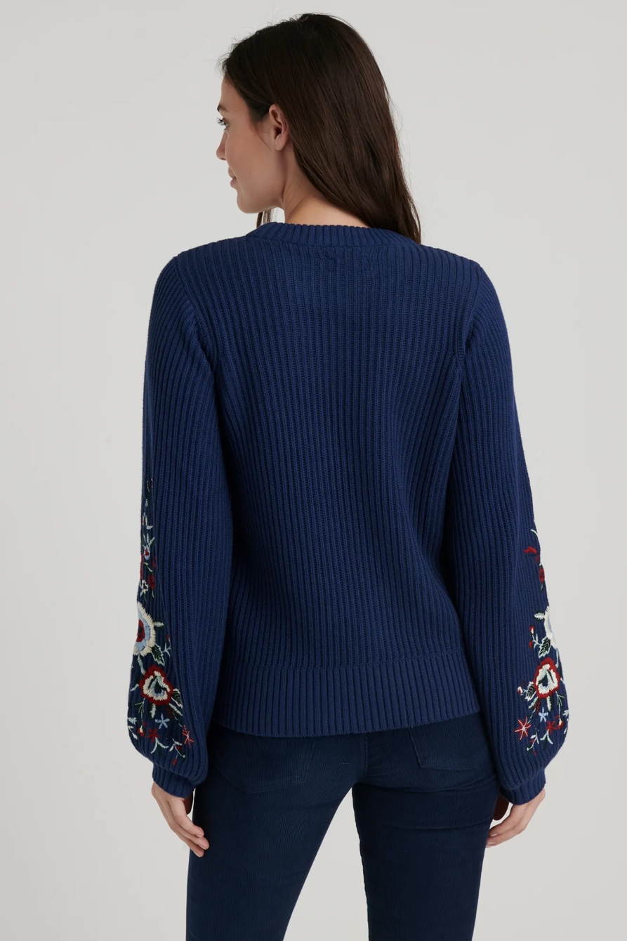 EMBROIDERED SLEEVE PULLOVER, image 4