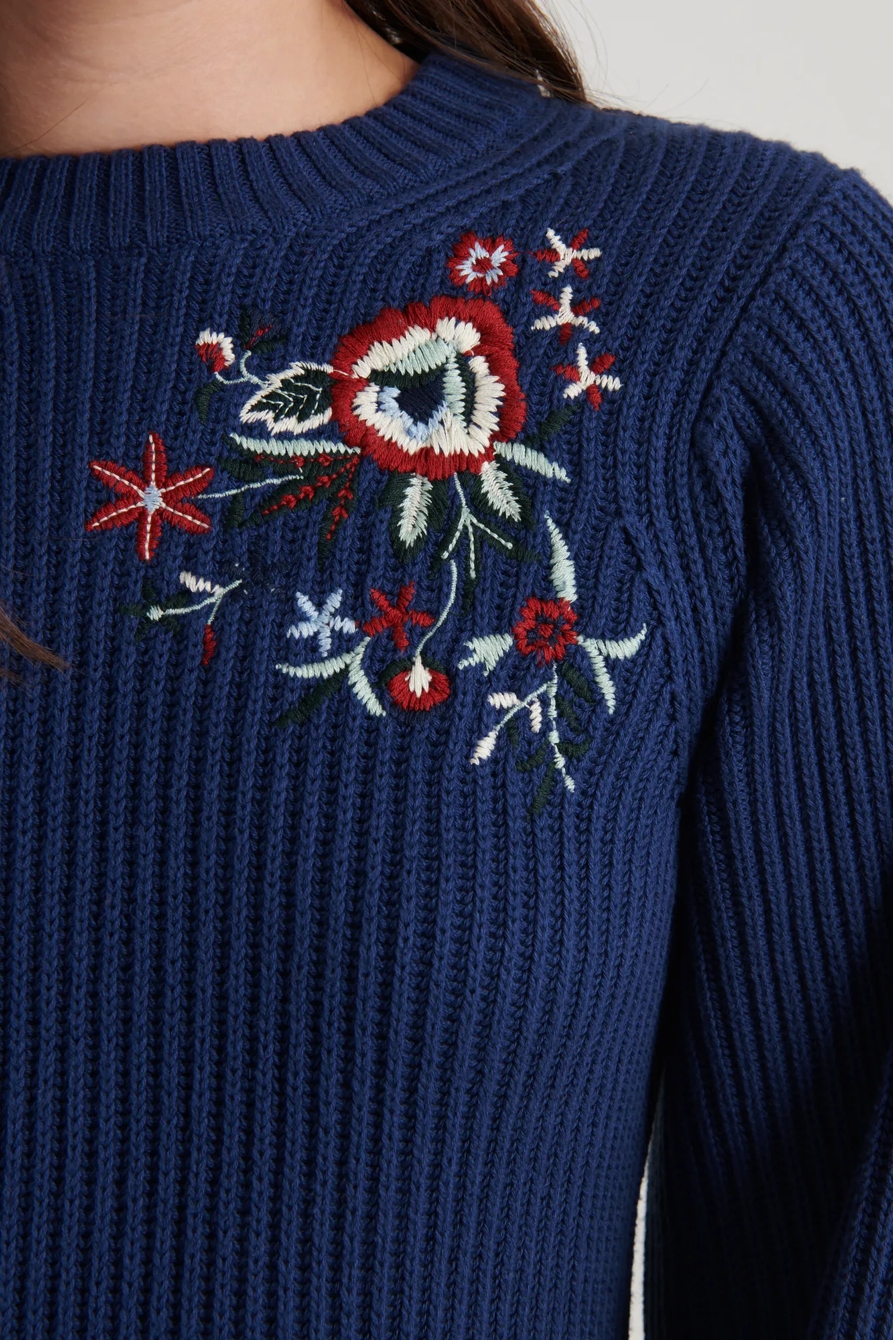 EMBROIDERED SLEEVE PULLOVER, image 6
