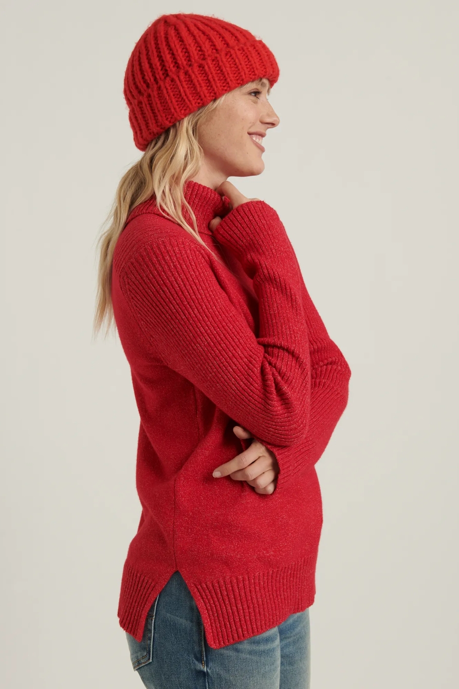 SIDE SLIT TURTLENECK SWEATER, image 3