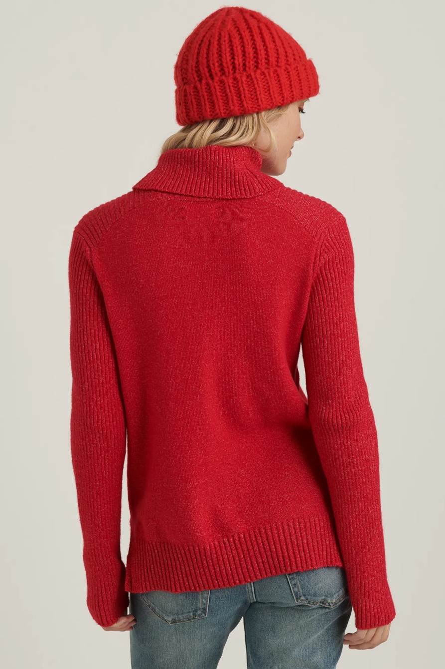 SIDE SLIT TURTLENECK SWEATER, image 4
