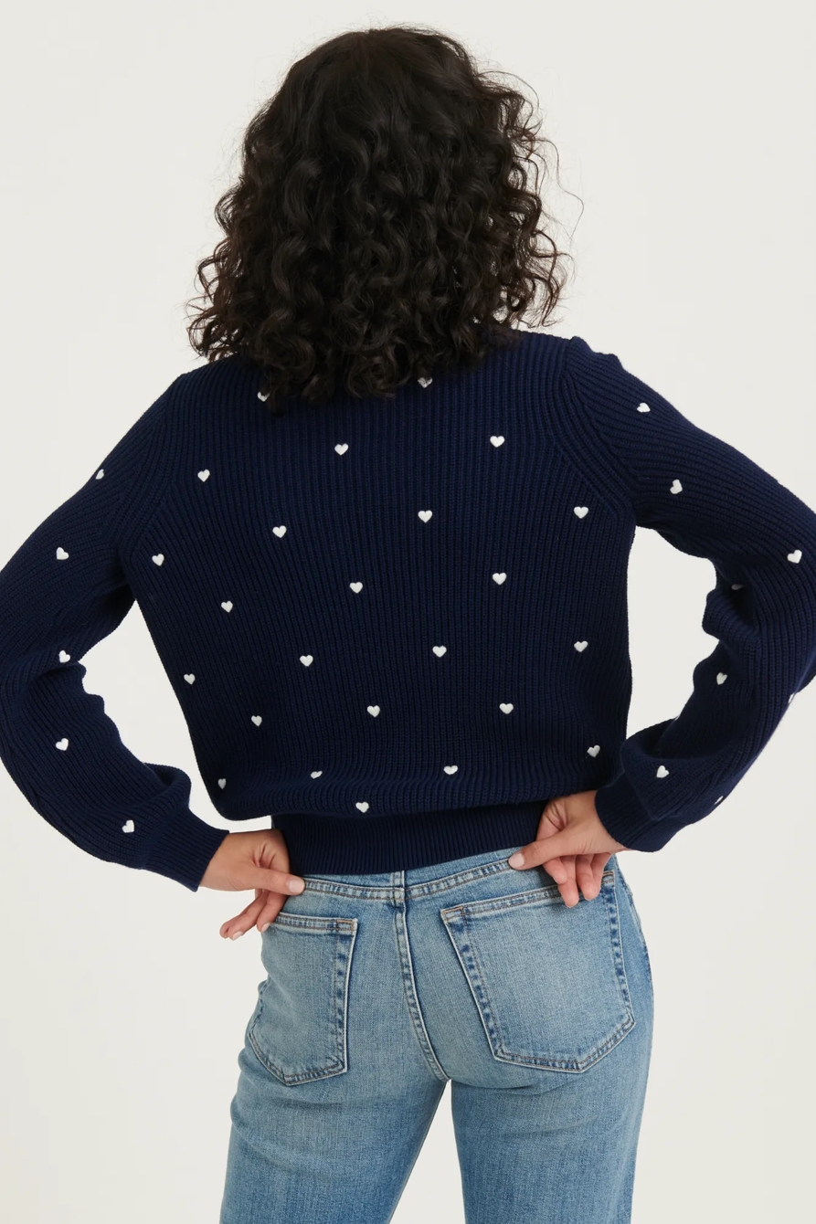 EMBROIDERED HEART PULLOVER, image 3
