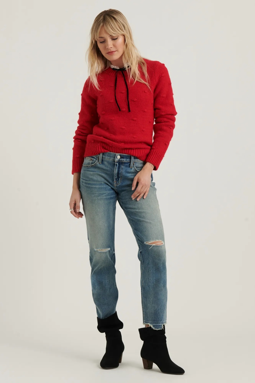 BOBBLE CREW NECK SWEATER, image 2