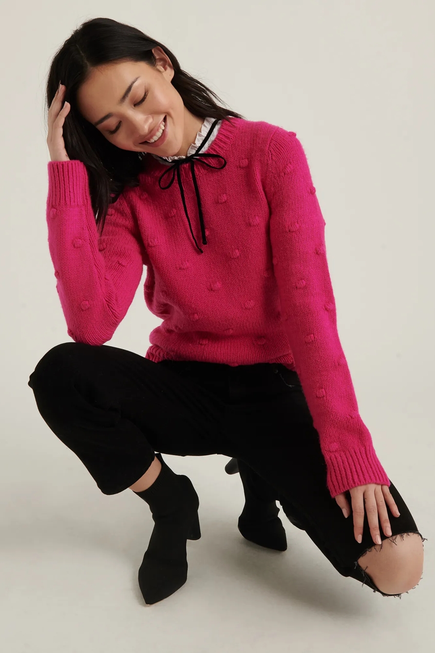 BOBBLE CREW NECK SWEATER, image 5