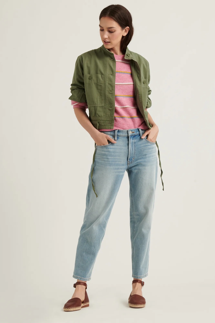 MAYA STRIPE CLASSIC PULLOVER SWEATER, image 2