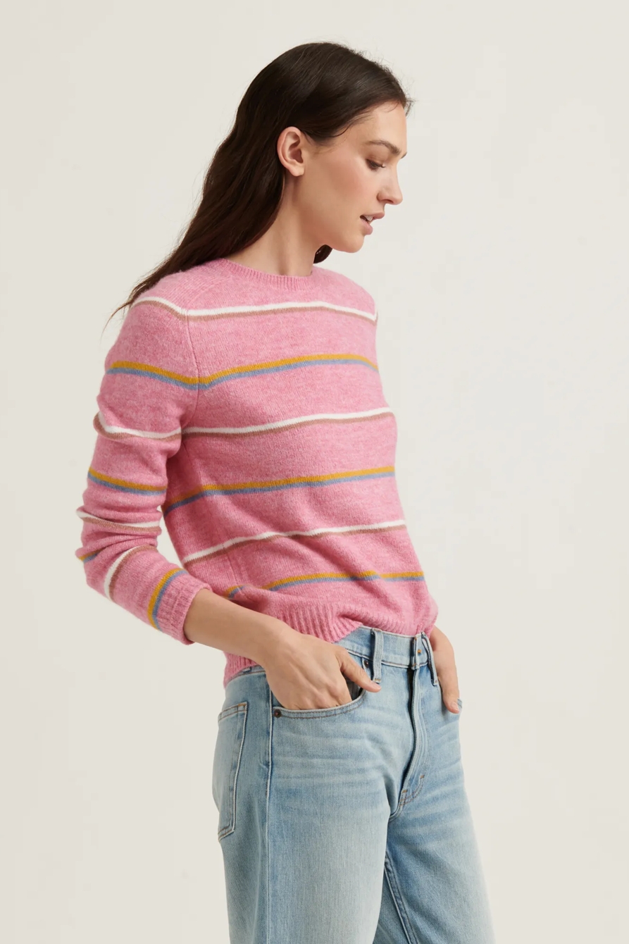 MAYA STRIPE CLASSIC PULLOVER SWEATER, image 3