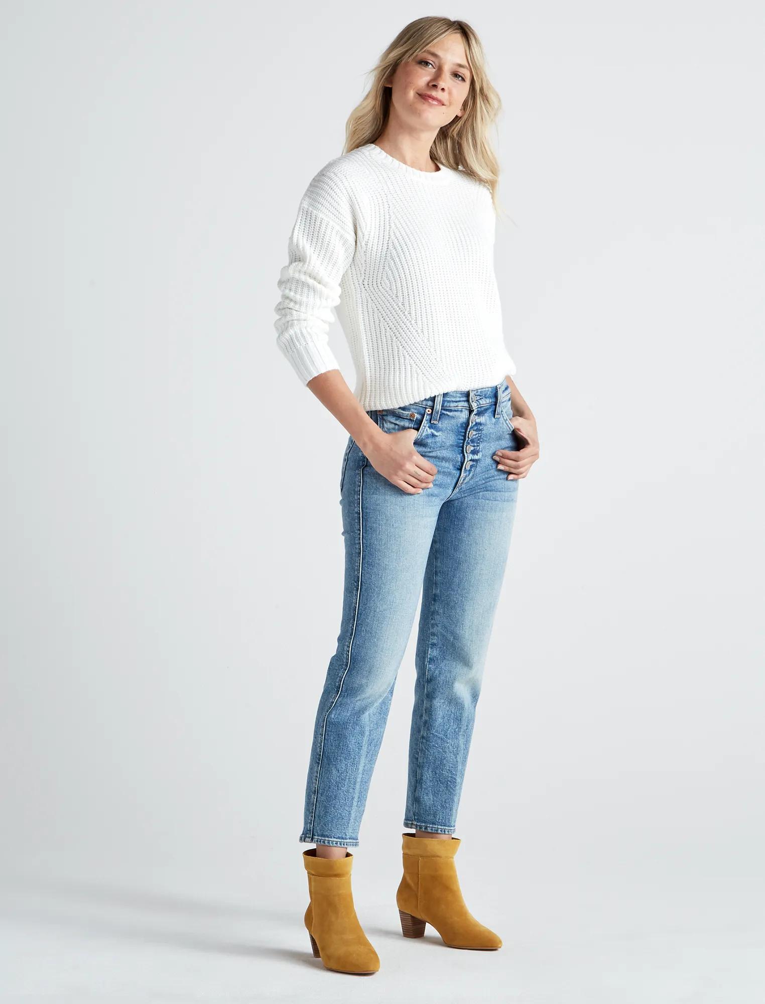 SOLID CREW NECK SWEATER, image 4