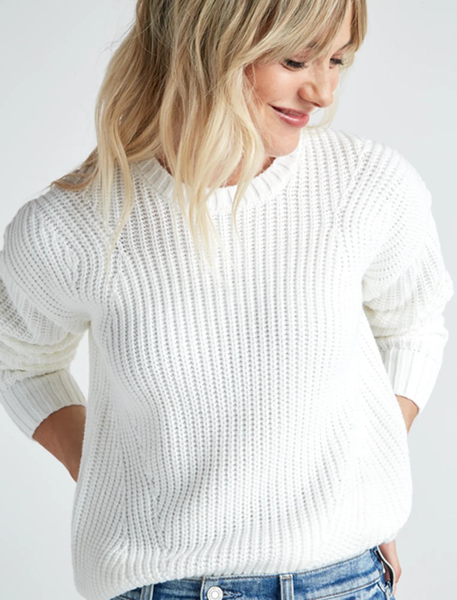 SOLID CREW NECK SWEATER, image 6