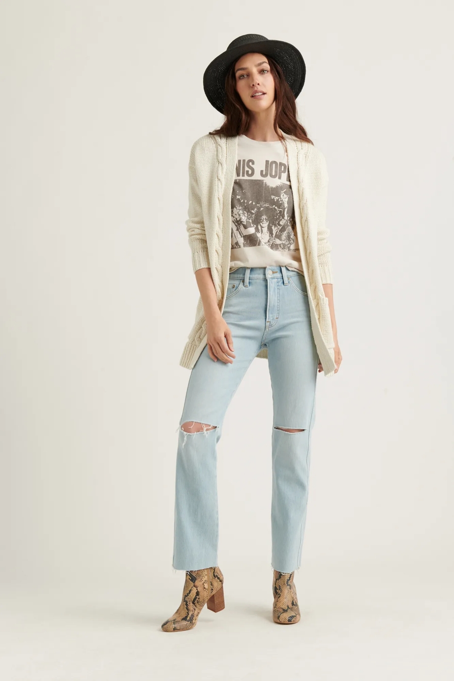 CABLE FRONT CARDIGAN, image 2