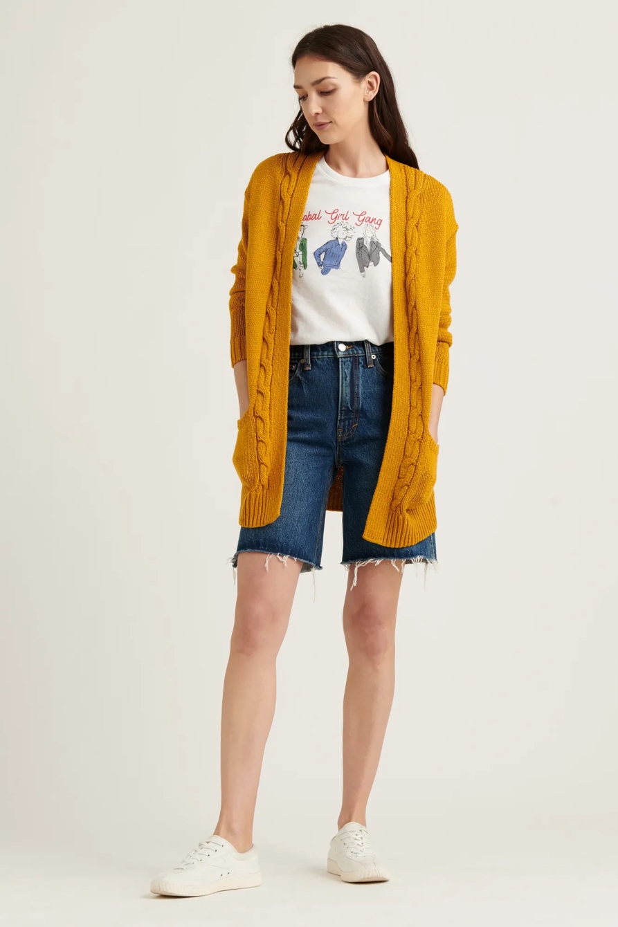 CABLE FRONT CARDIGAN, image 2