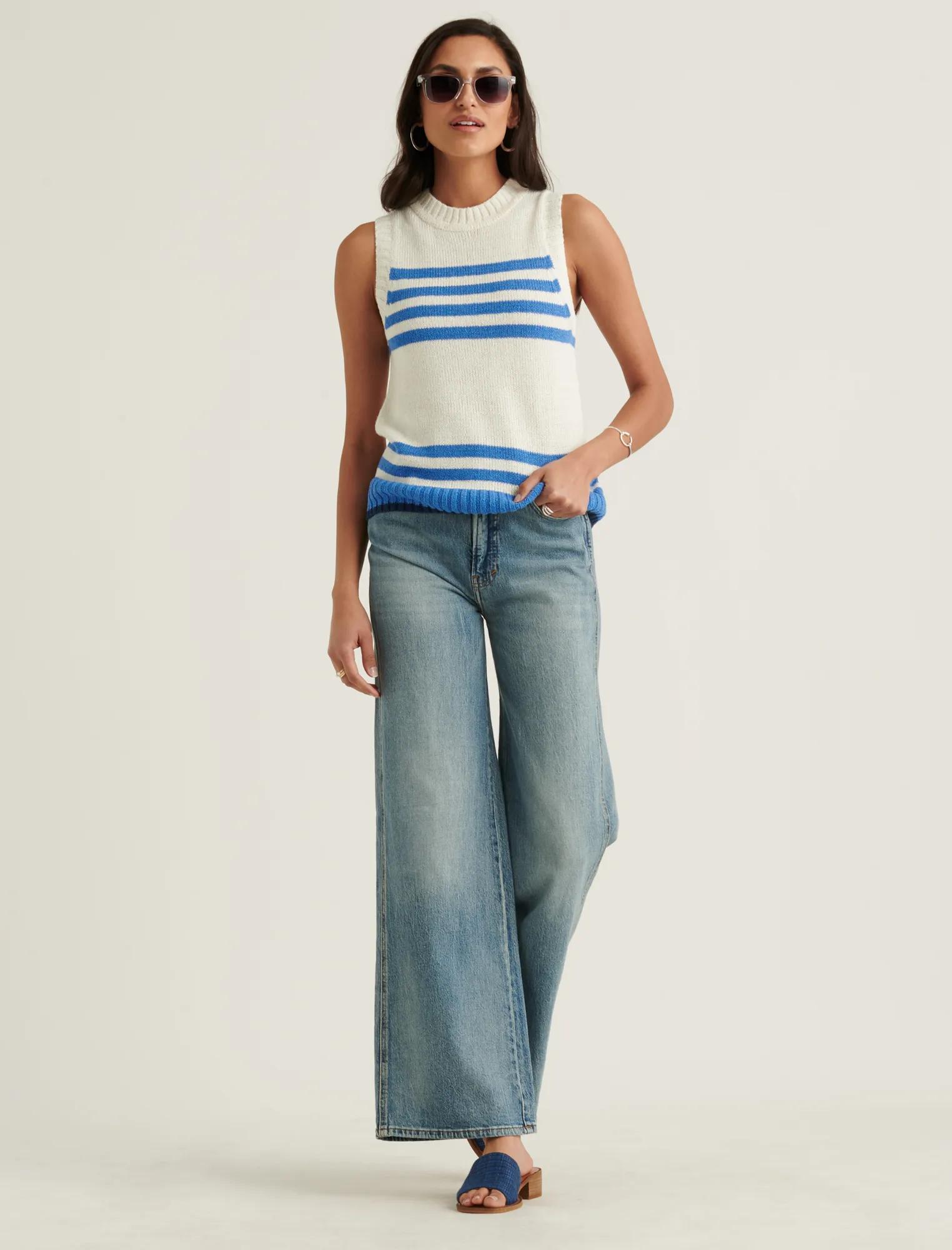 STRIPE SWEATER TANK, image 2