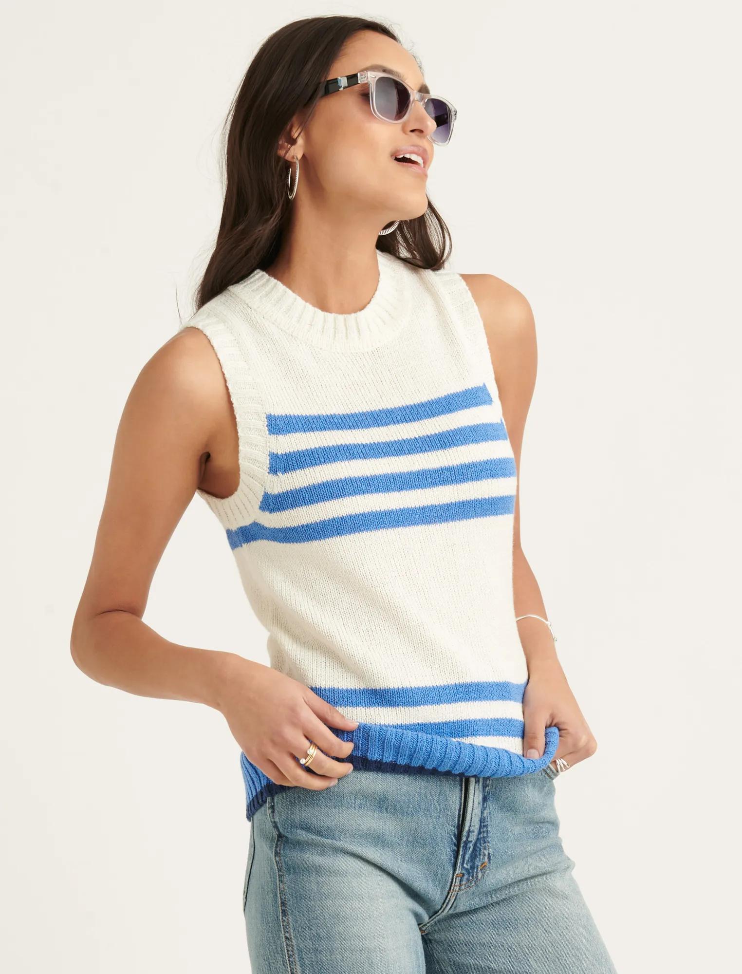 STRIPE SWEATER TANK, image 3