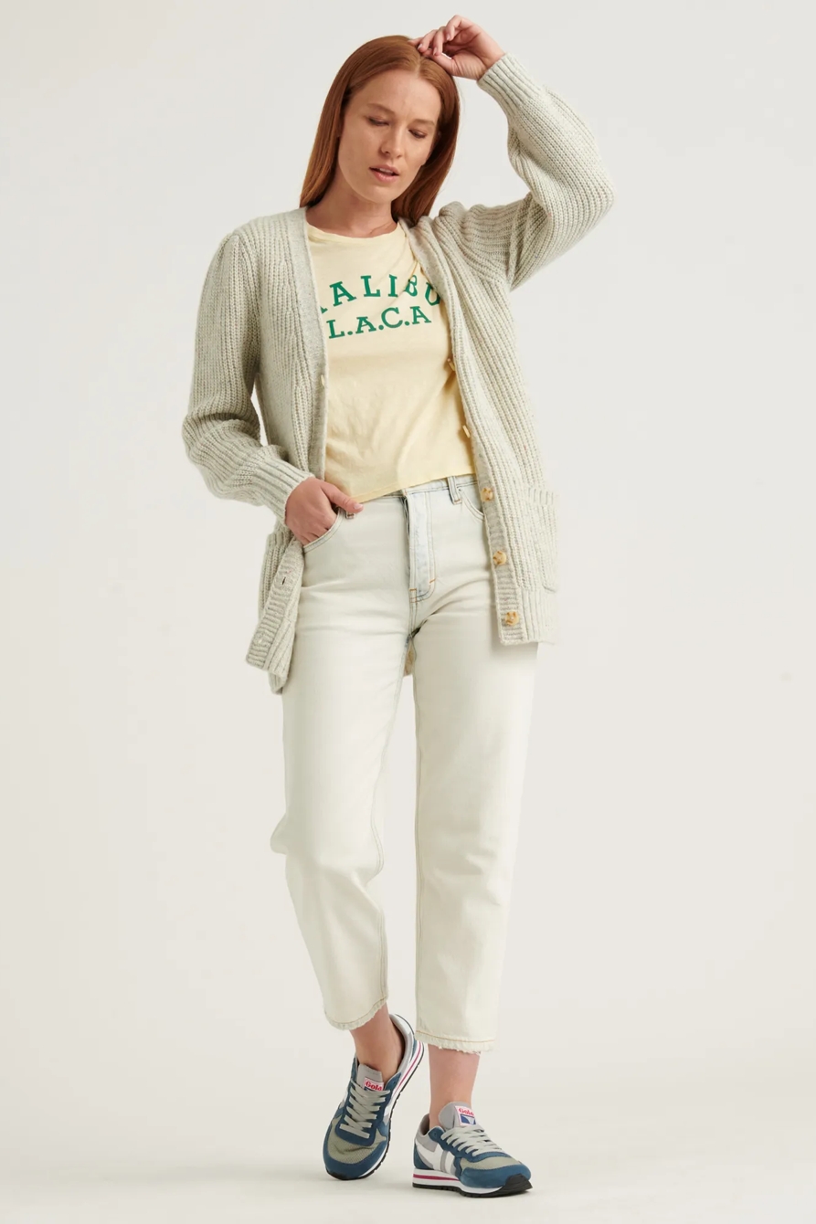 PLEATED SHOULDER CARDIGAN, image 2