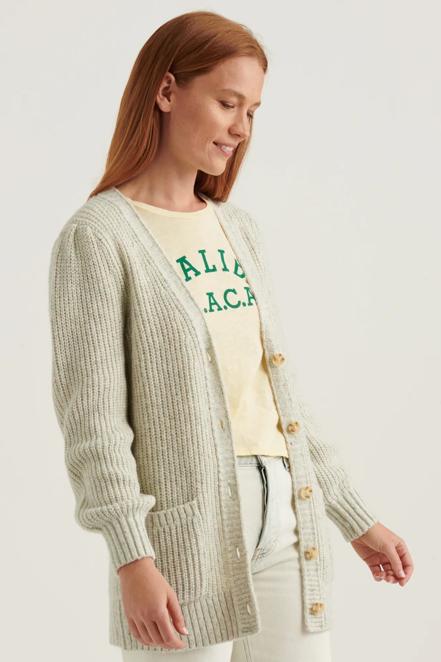 PLEATED SHOULDER CARDIGAN, image 3