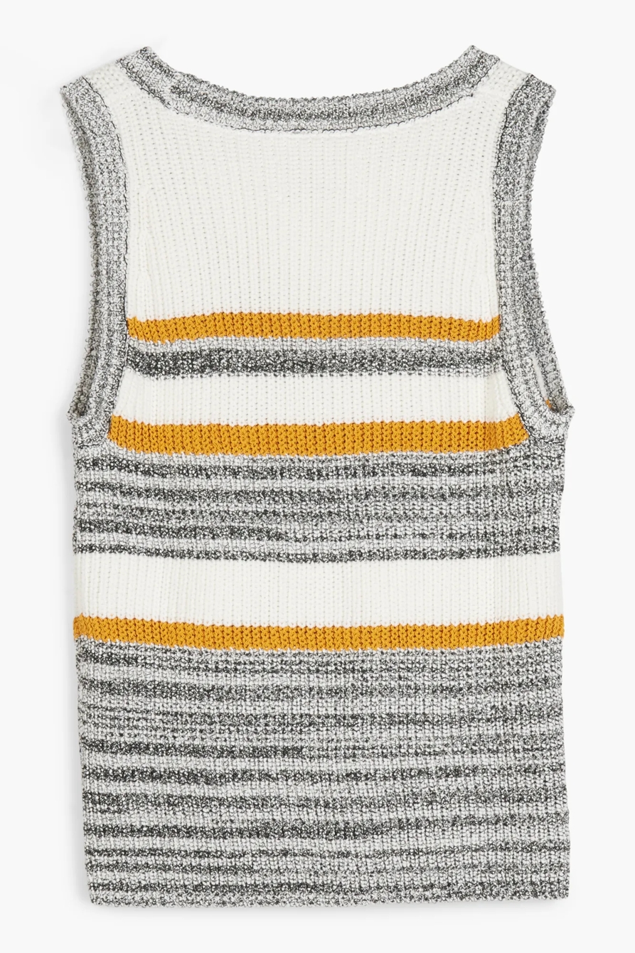 STRIPE SWEATER TANK, image 2