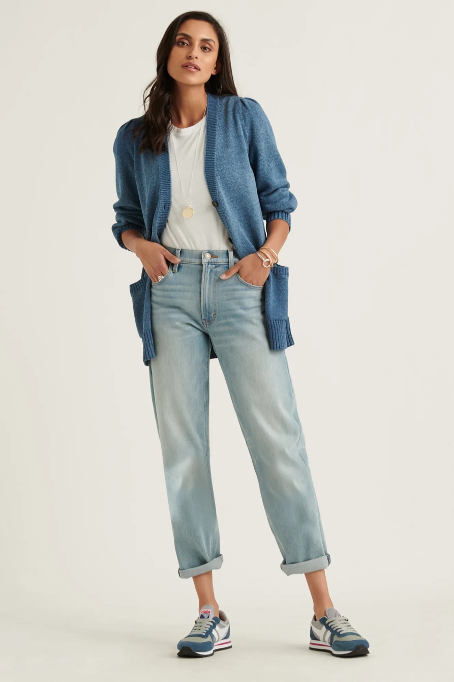 PLEATED SHOULDER CARDIGAN, image 2