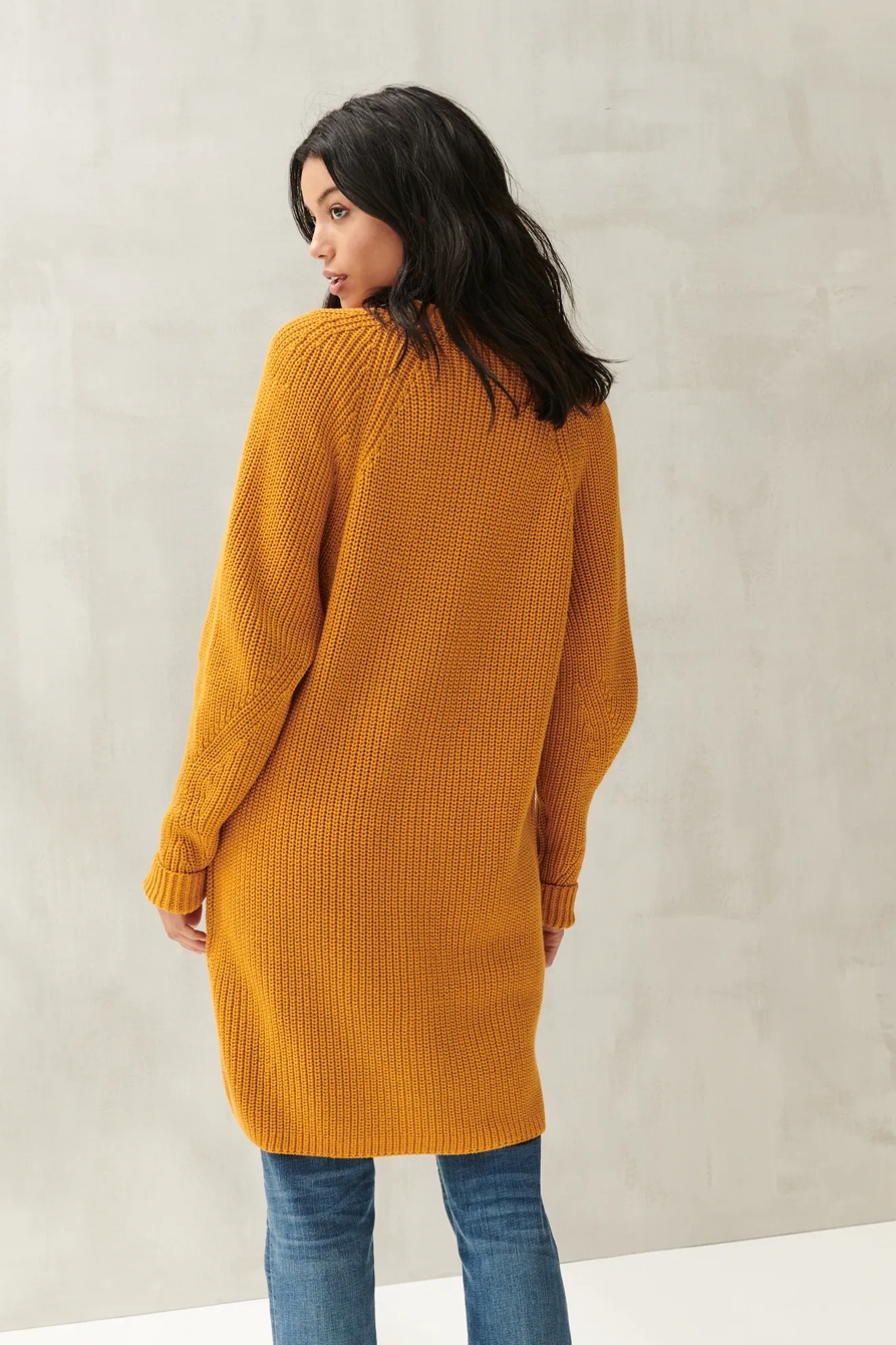 TRAVELING RIB LONG CARDIGAN, image 4