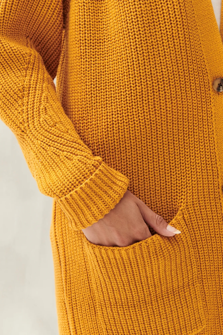 TRAVELING RIB LONG CARDIGAN, image 5