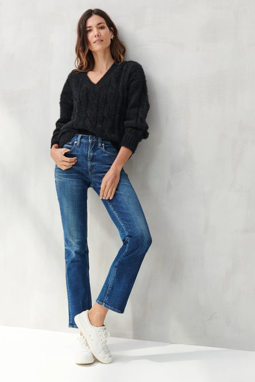 PLUSH V NECK PULLOVER, image 2