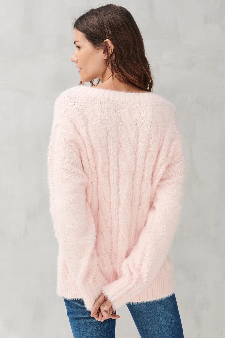 PLUSH V NECK PULLOVER, image 4