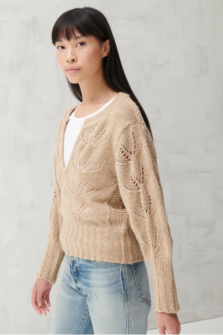 MIX STITCH PEASANT SWEATER, image 3