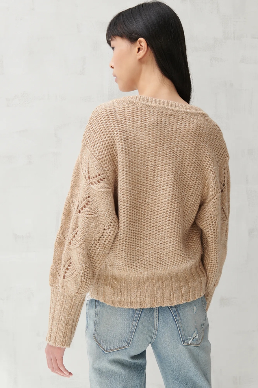 MIX STITCH PEASANT SWEATER, image 4
