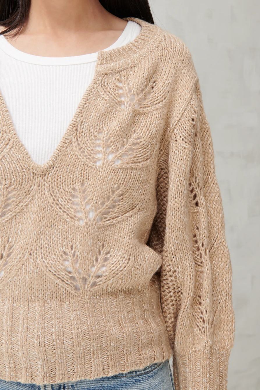 MIX STITCH PEASANT SWEATER, image 5