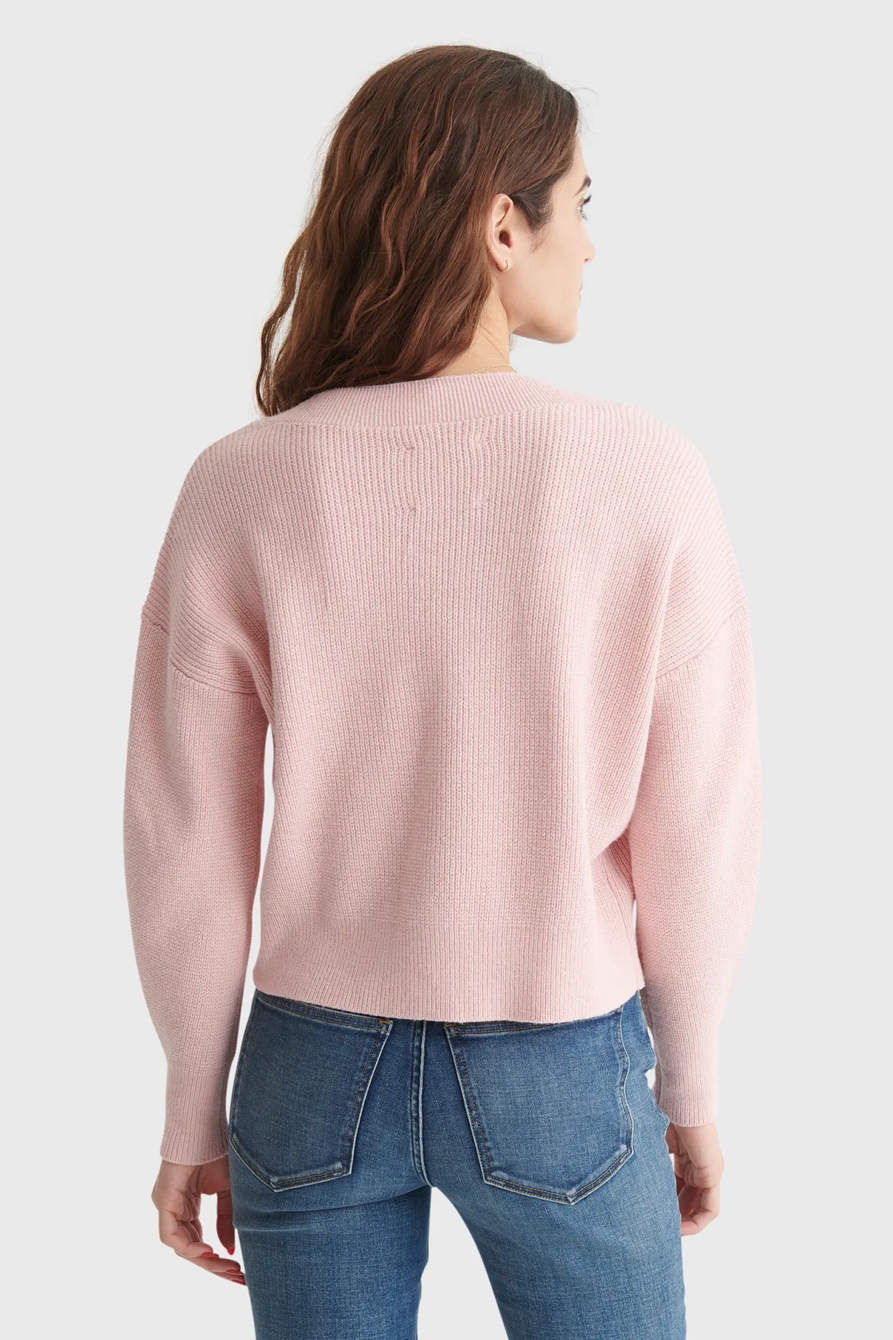 RIBBED V-NECK CROPPED CARDIGAN, image 5