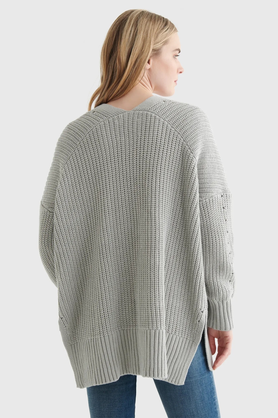 TEXTURED OPEN-FRONT CARDIGAN, image 5