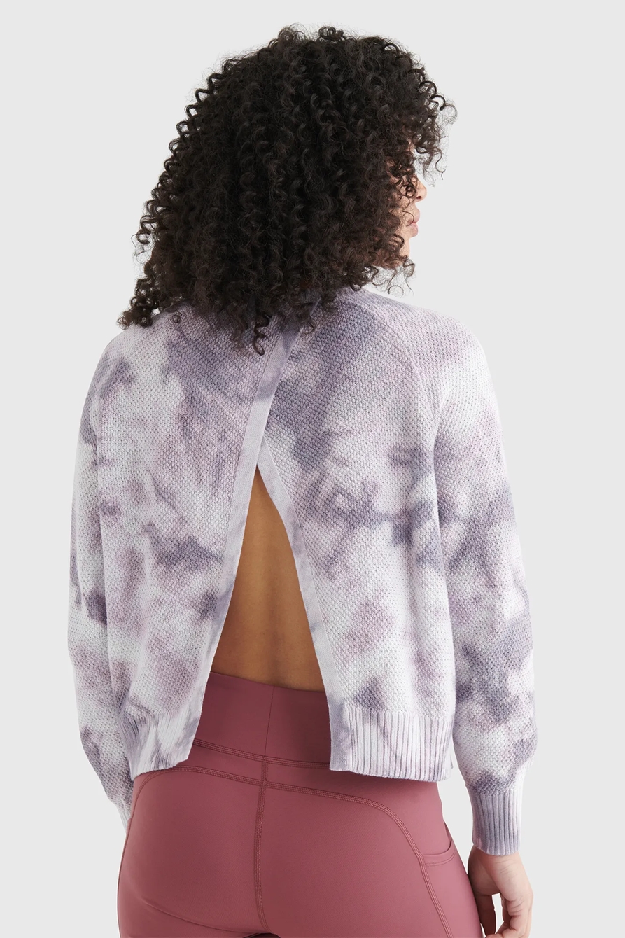 TIE DYE OPEN BACK SWEATER, image 5