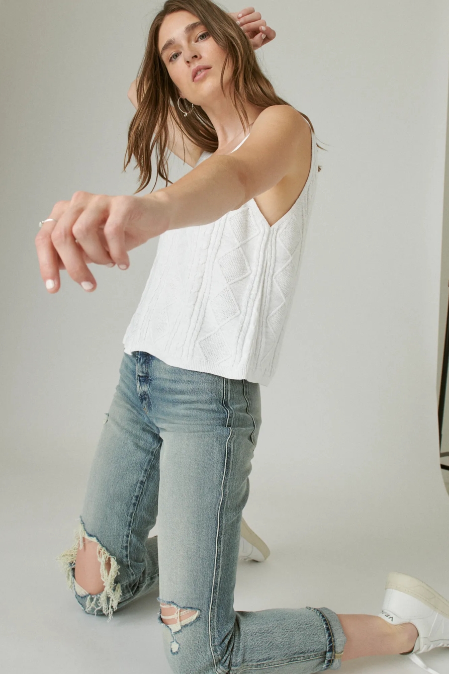 POINTELLE CROP TANK, image 6