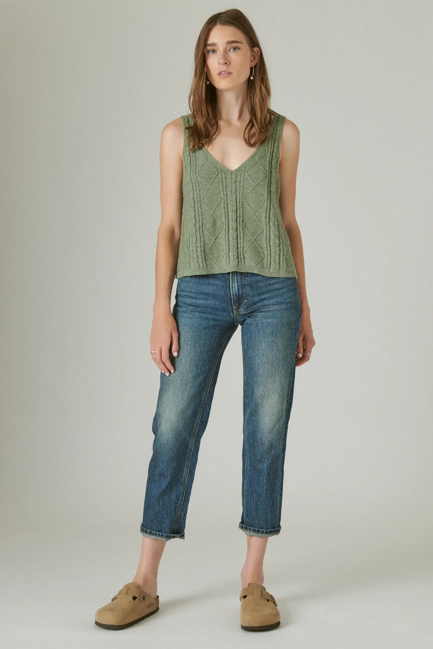 POINTELLE CROP TANK, image 2