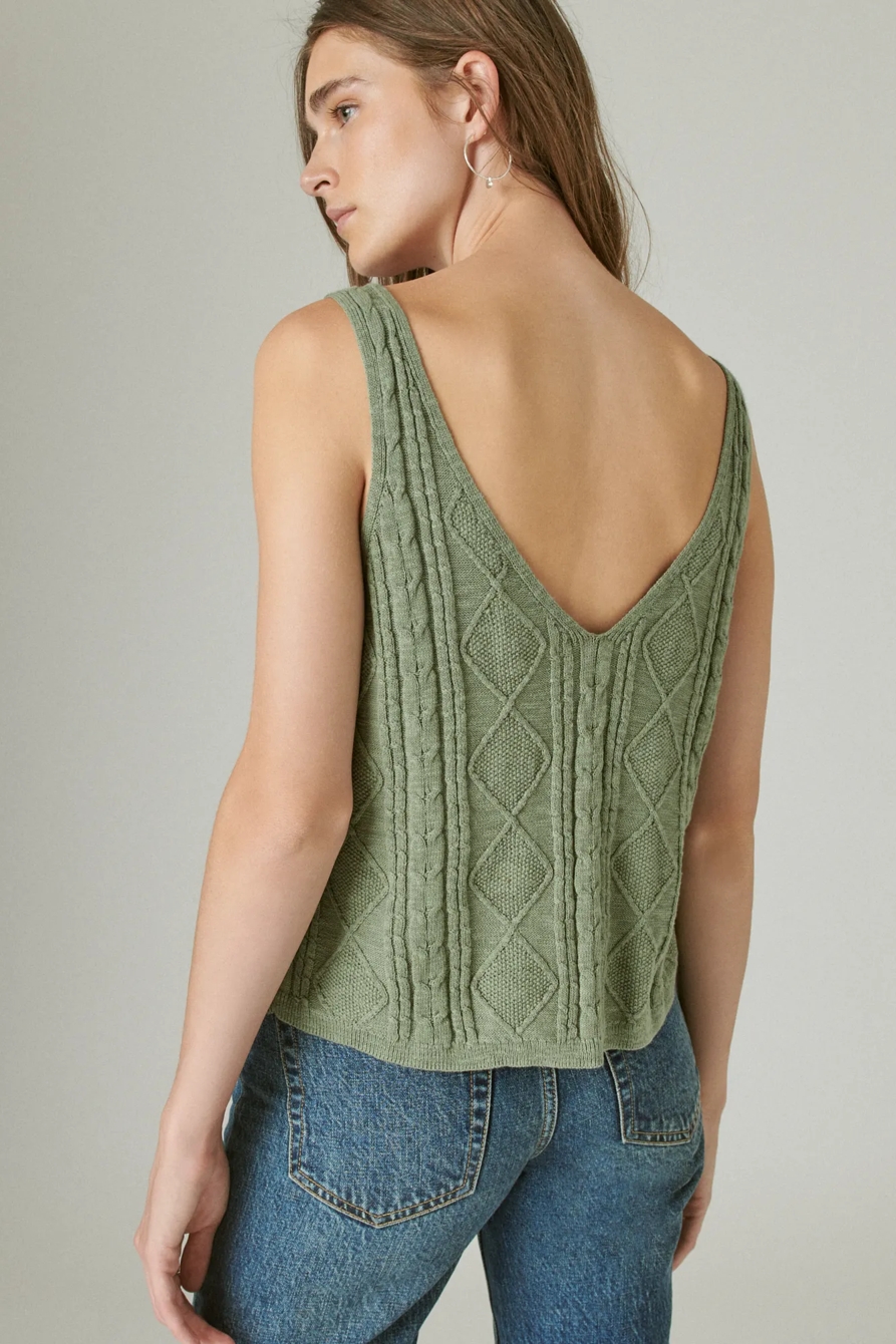 POINTELLE CROP TANK, image 4