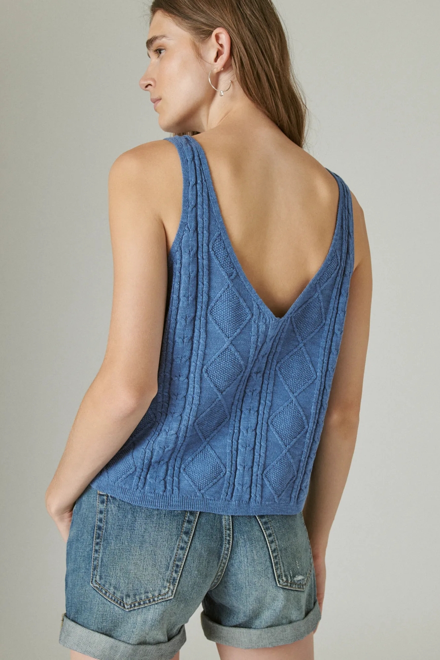 POINTELLE CROP TANK, image 4