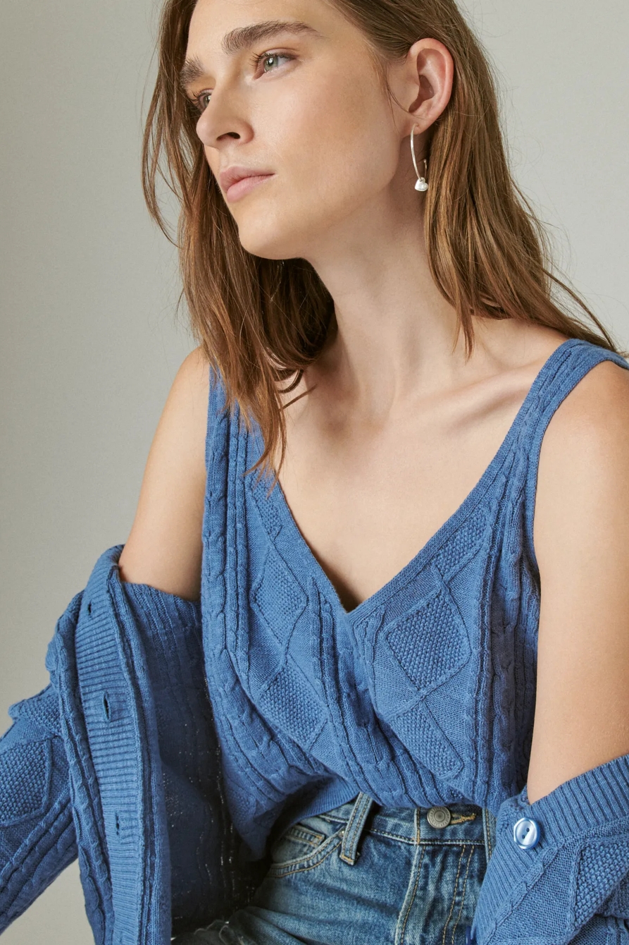 POINTELLE CROP TANK, image 6