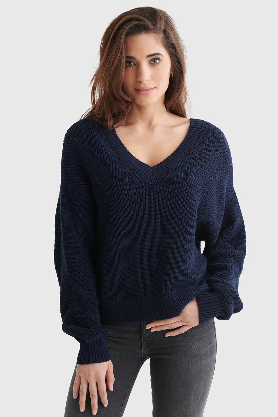 CROPPED RIB-KNIT PULLOVER REVERSIBLE SWEATER, image 6